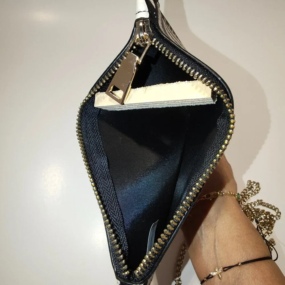 Women's Zebra‎ Crossbody Chain Small Purse